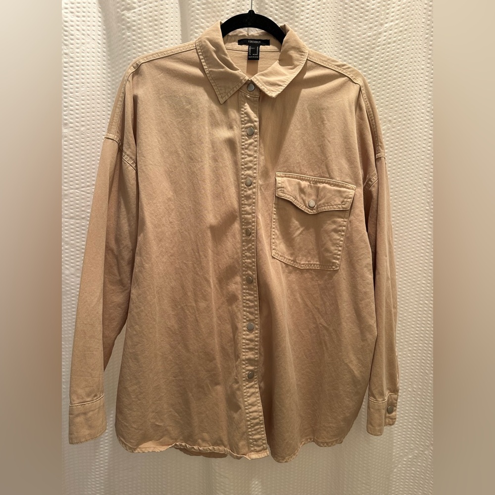 Forever21 oversized button up shirt